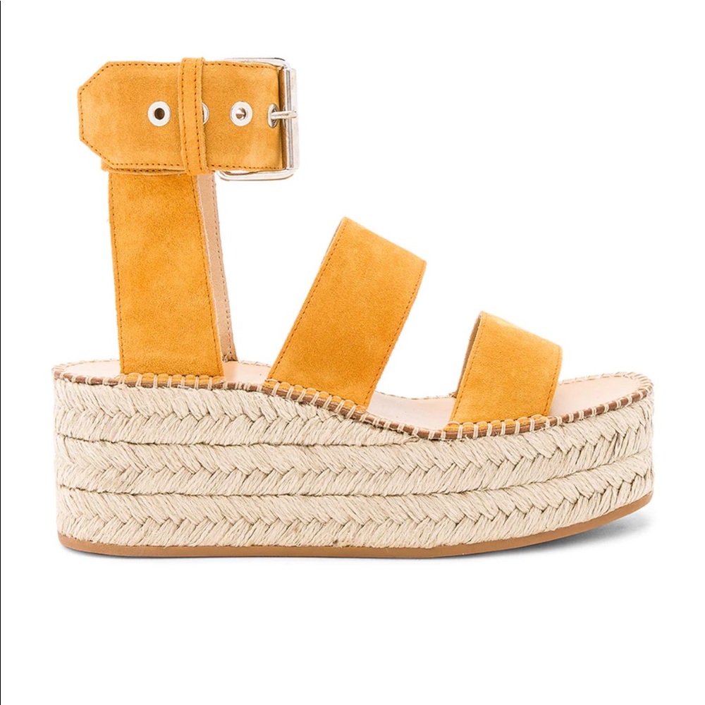 Rag & Bone size 40 NWOB Tara Sandal in Marigold Suede
